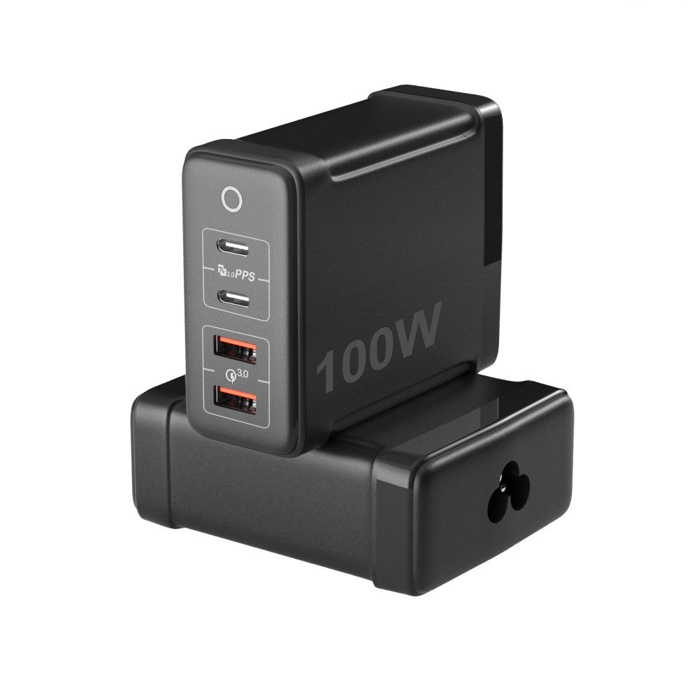 100W GaN Wall Charger with Four Ports 2A2C - Image 3