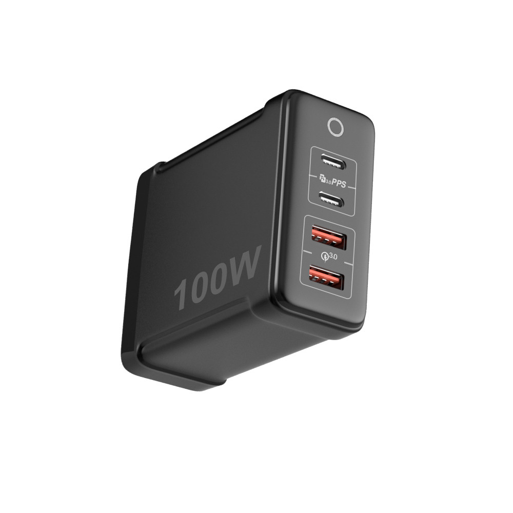 100W GaN Wall Charger with Four Ports 2A2C - Image 4