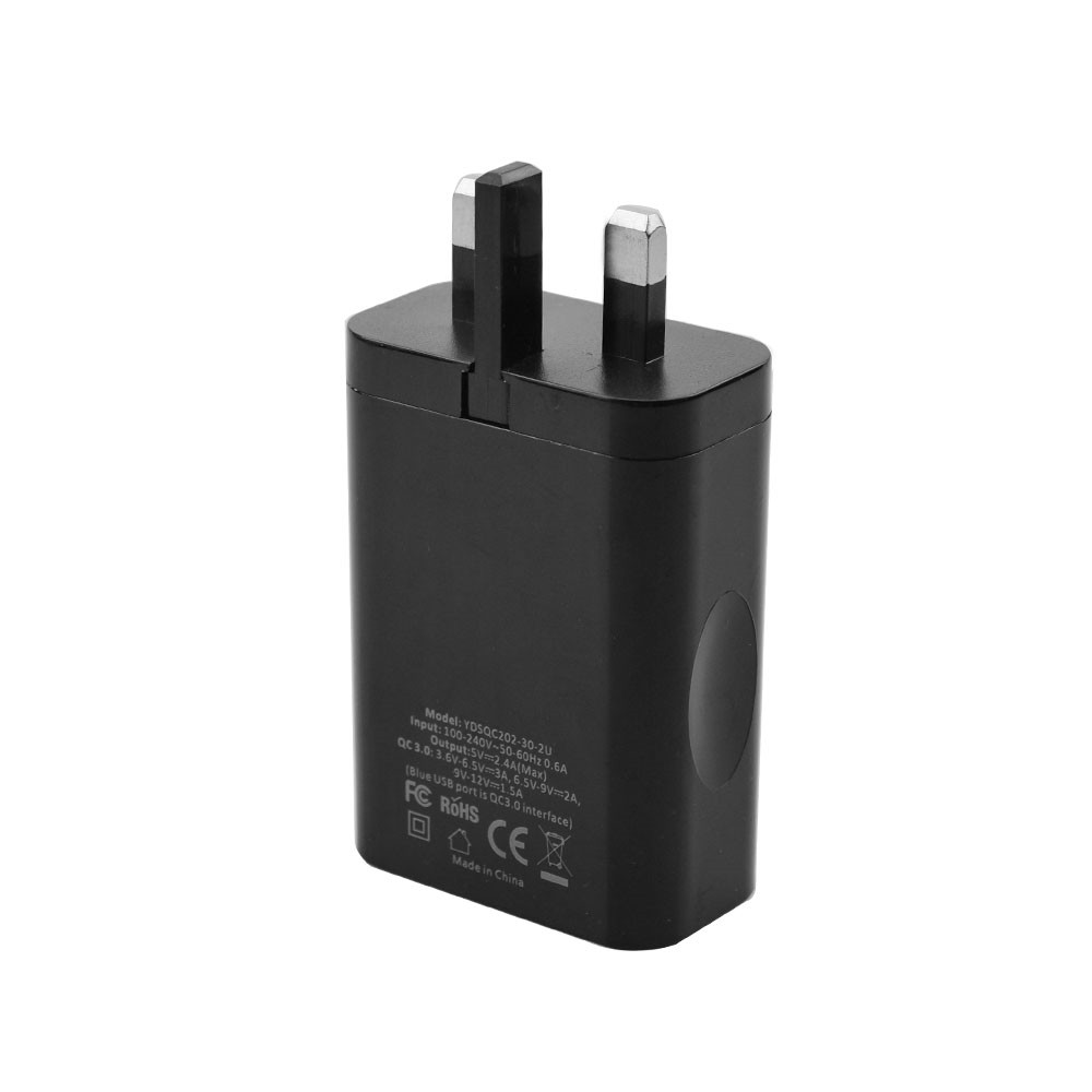 UK QC3.0 Double USB Wall Charger Fast Charger - Image 4